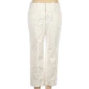 Cropped white Dana Buchman pants